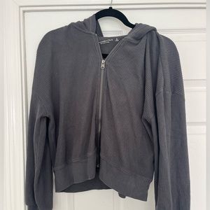 Lightly worn Abercrombie cropped waffle hoodie